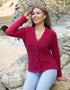 IrelandsEye Women's Horseshoe Aran Cardigan | Bramble Berry