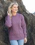 Unisex Aran Wool Sweater | Lupin