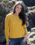 Women's Lambay Aran Sweater | Sunflower