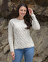 Women's Lambay Aran Sweater | Natural