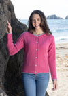 IrelandsEye Women's Killiney Cardigan | Rose Pink