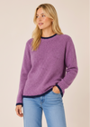Slaney Crew Neck Sweater - Orchid | Wool Cashmere Blend | Irelands Eye Knitwear