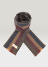 Mucros Donegal Scarf | Mustard Navy