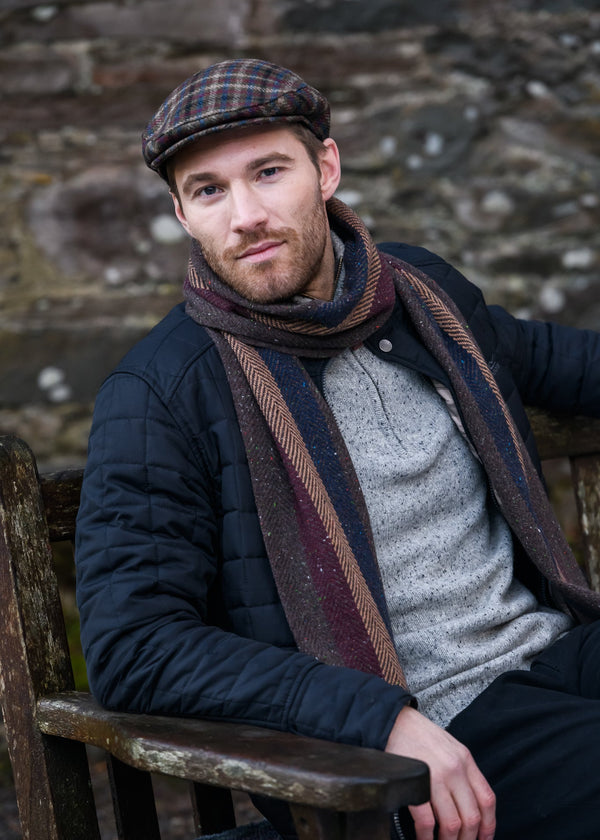 Mucros Donegal Scarf | Mustard Brown