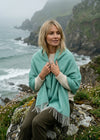 McNutt Pashmina Wrap | Spearmint Herringbone