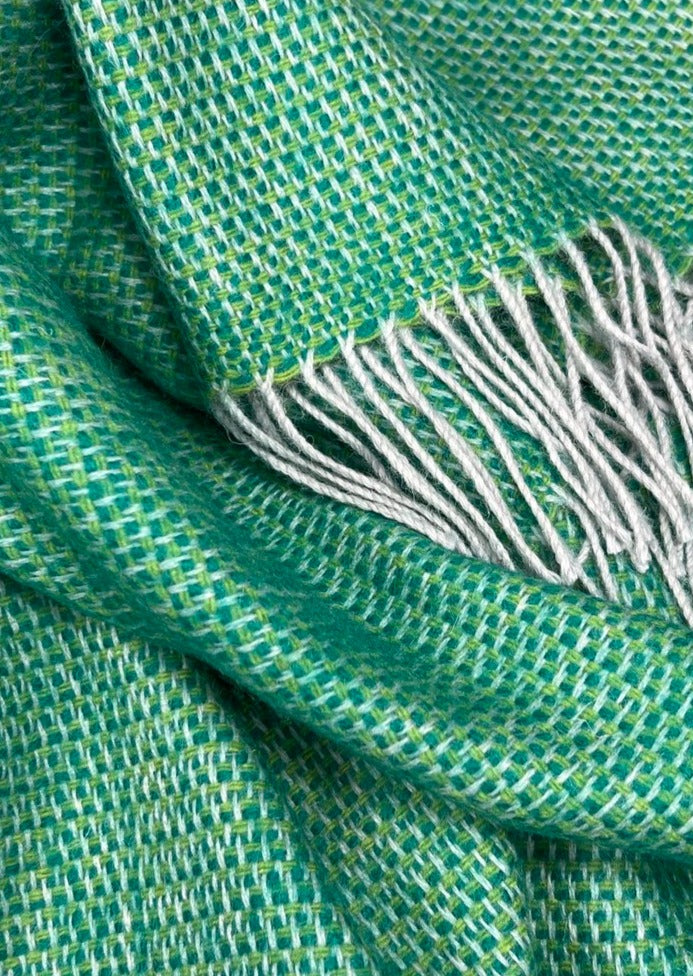 McNutt Wool Throw | Summer Green