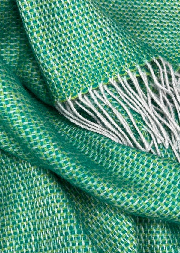 McNutt Wool Throw | Summer Green