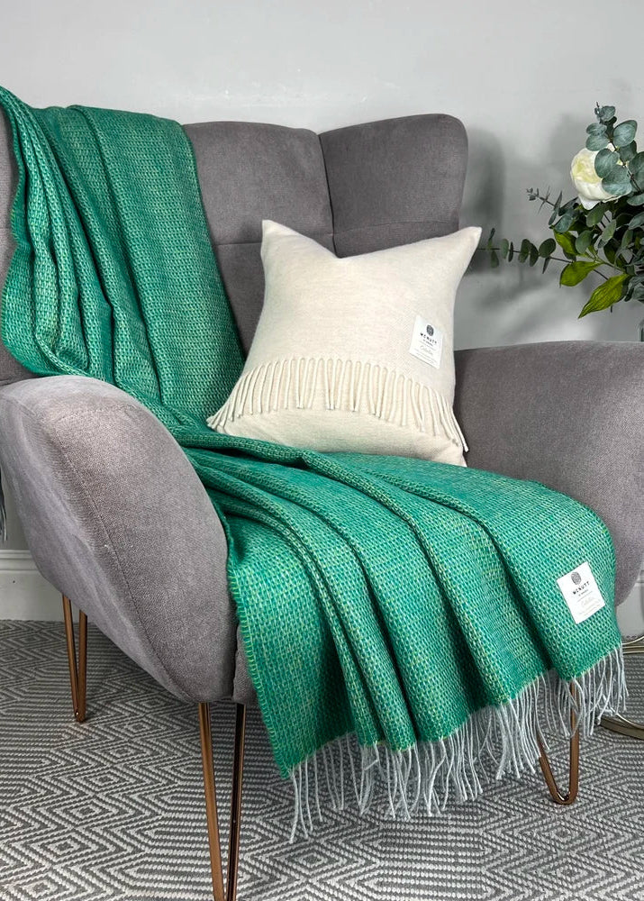 McNutt Wool Throw | Summer Green