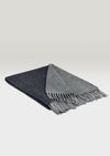 Mcnutt Lambswool Throw Charcoal Reversible