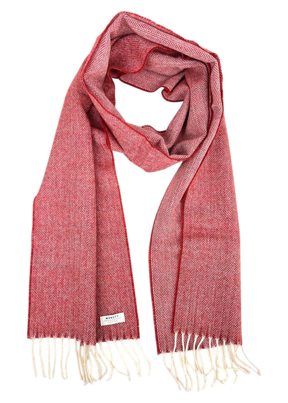 McNutt Lambswool Scarf | Tabasco Herringbone