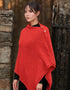 Glenbeigh Aran Cape | Coral - Clearance