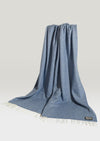 Foxford Inishmore Cashmere Throw | Blue