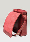 Luxury Irish Leather Messenger Bag - Red