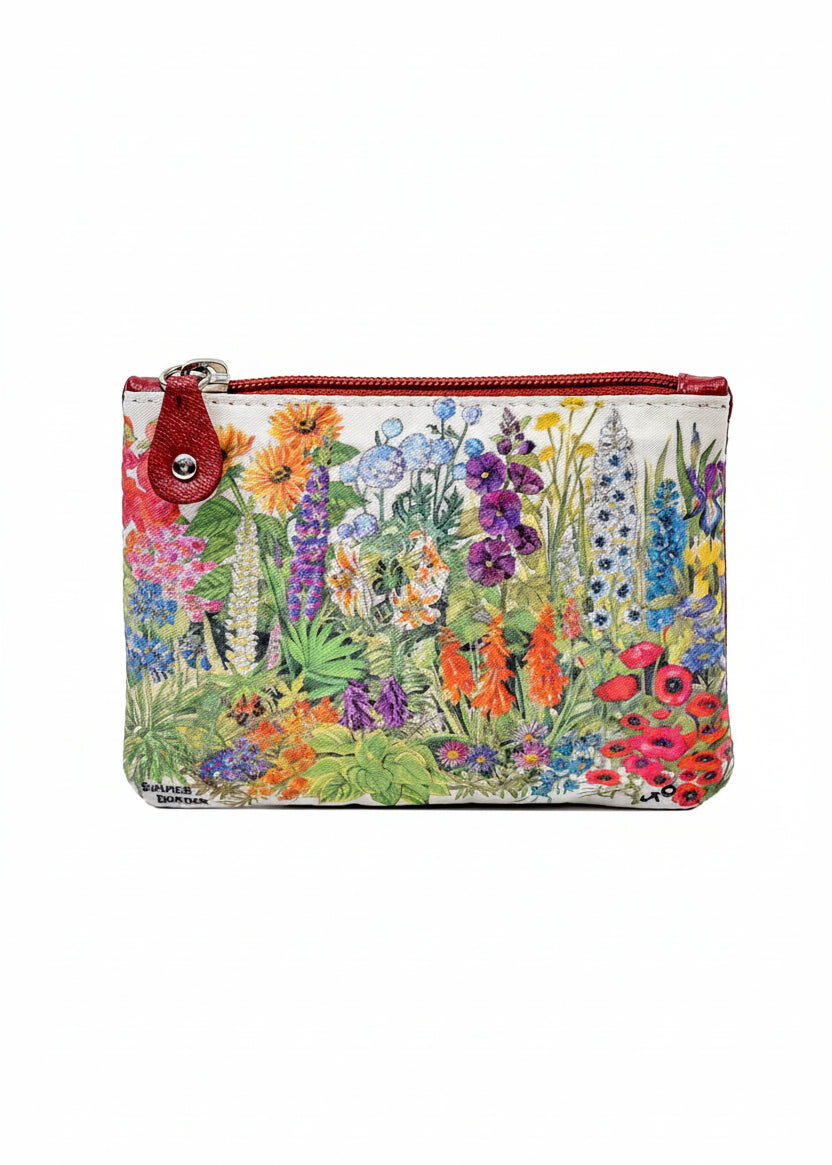 Tinnakeenly Leather Zip Purse - Summer Border