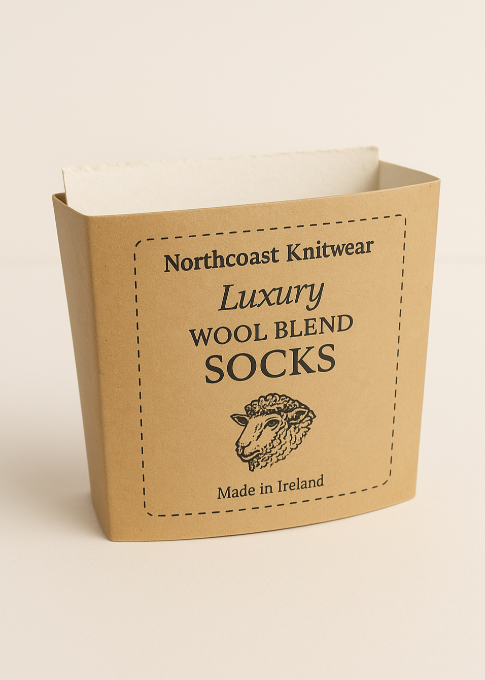 Tricolor 100% Merino Wool Socks | Navy