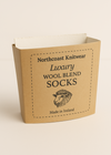 Tricolor 100% Merino Wool Socks | Navy
