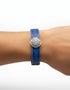 Trinity Blue Celtic Cuff Leather Bracelet