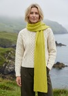 Luxe Ribbed Cashmere Merino Scarf | Buttercup
