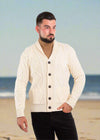 Men's Shawl Button Cardigan | Natural