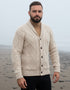 Aran Men's Shawl Button Cardigan | Oatmeal - Clearance