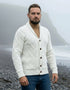 Aran Men's Shawl Button Cardigan | Natural - Clearance