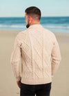 Men's Shawl Button Cardigan | Oatmeal