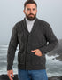 Aran Men's Shawl Button Cardigan | Charcoal - Clearance