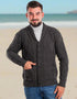 Men's Shawl Button Cardigan | Charcoal