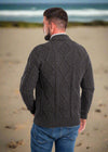 Men's Shawl Button Cardigan | Charcoal