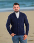 Men's Shawl Button Cardigan | Blue