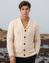 Aran Men's Shawl Button Cardigan | Oatmeal - Clearance