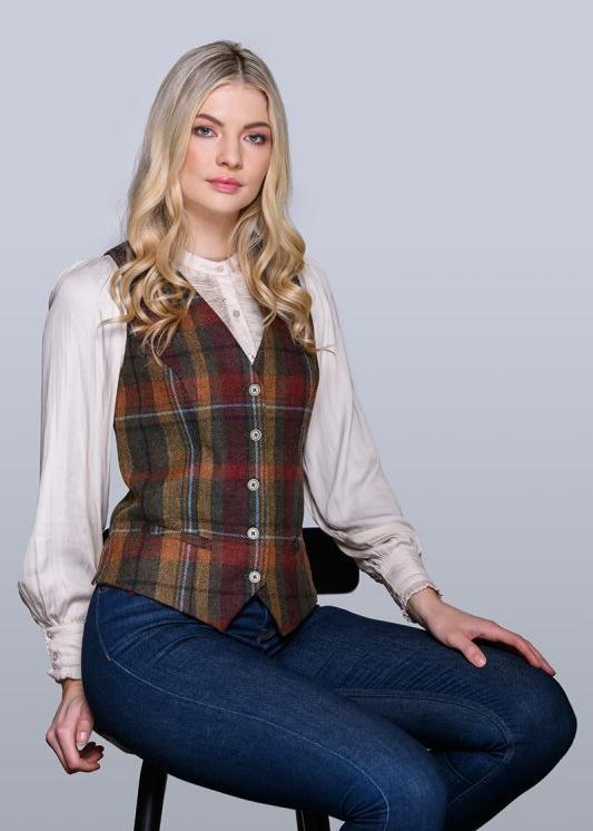 Mucros Ladies Vest | Rust Check