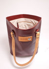Lee River Red Leather Tote Bag