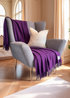Mcnutt 100% Cashmere Winter Berry Throw