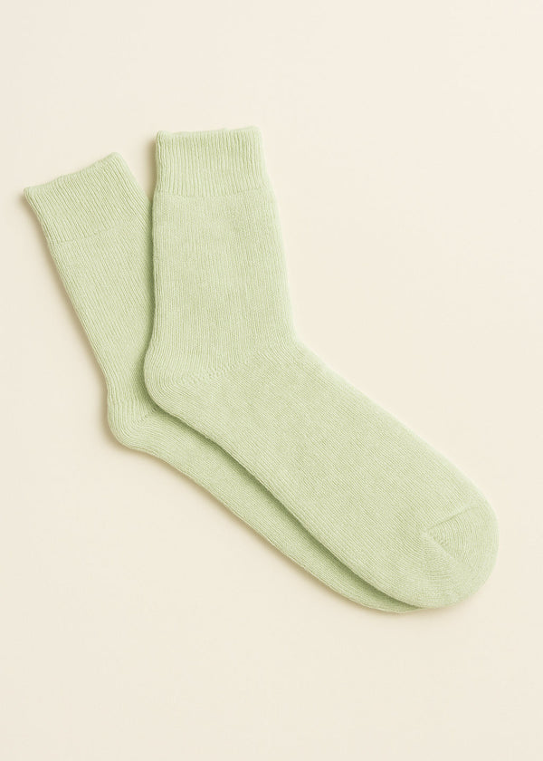 West of Ireland Alpaca Socks | Lime Green