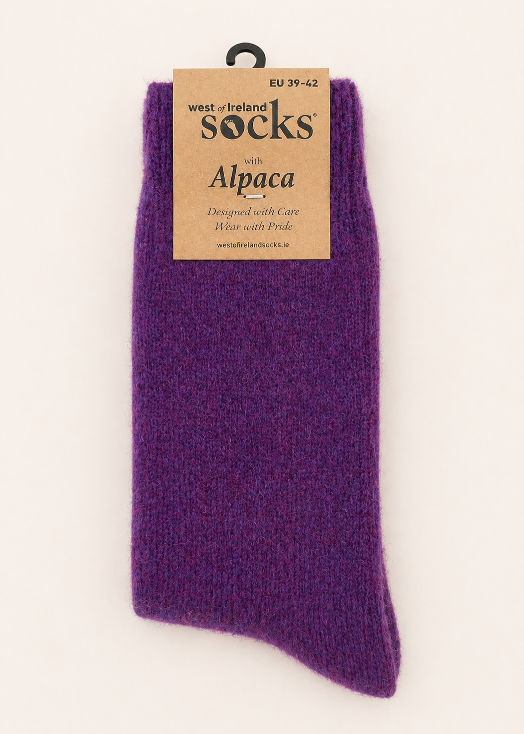 West of Ireland Alpaca Socks | Purple