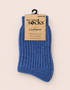 West of Ireland Cashmere Socks | Blue