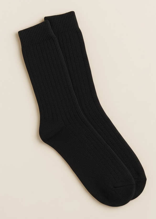Wild Donegal Cashmere Blend Socks | Black