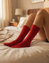 Wild Donegal Cashmere Blend Socks | Red