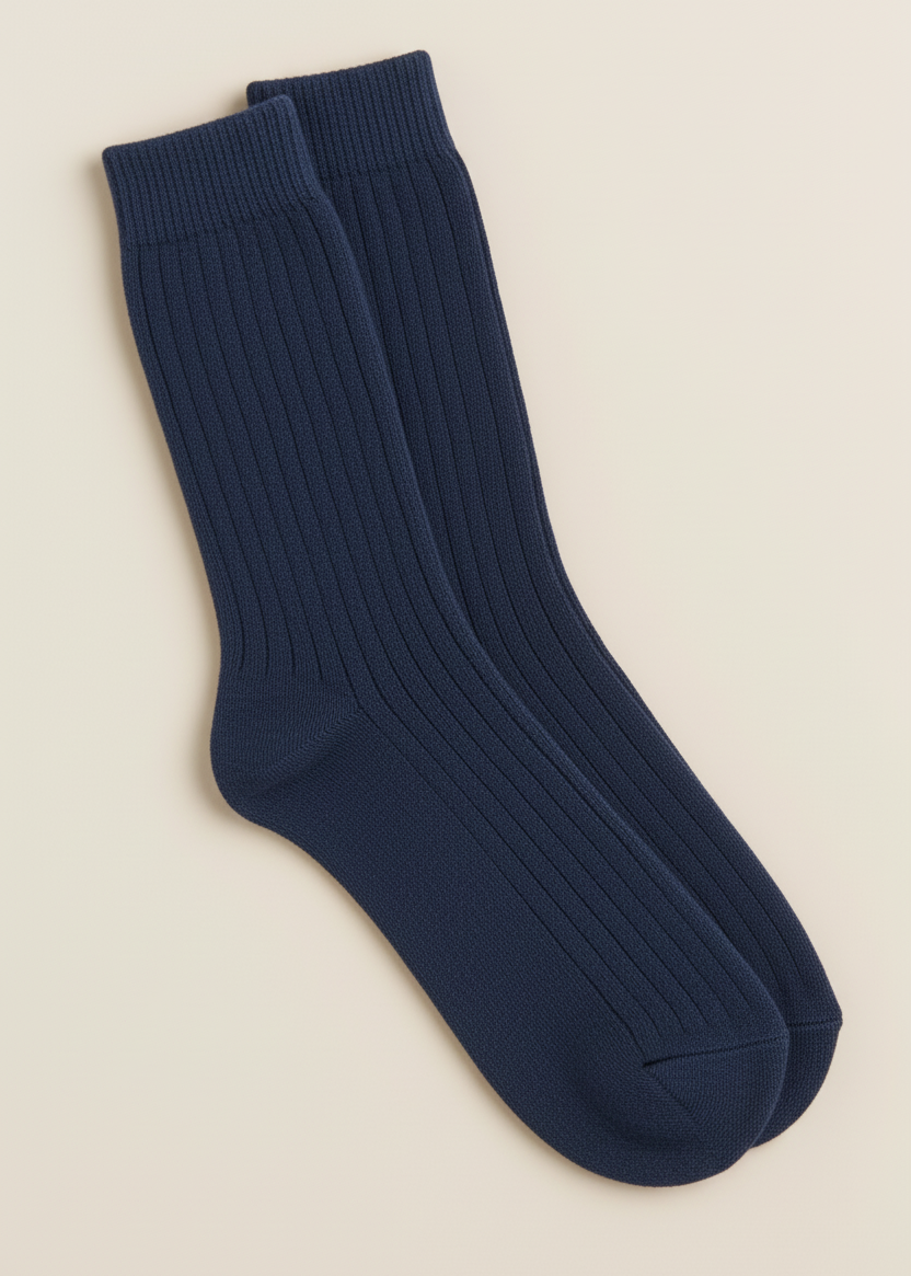 Wild Donegal Cashmere Blend Socks | Denim