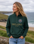 Women's Ireland Shamrock 1/2 Zip Sweater | Green