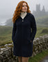 Women's Merino Wool Aran Jacket | Navy | Made in Ireland
