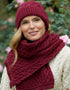 Trellis Aran Hat | Fushia