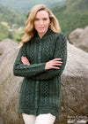 Aran Plated Scallop Jacket | Green