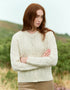 Aran Short Button Cardigan | Natural