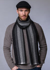 Mucros Donegal Scarf | Black Charcoal