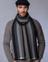 Mucros Donegal Scarf | Black Charcoal