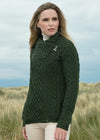 Aran Crafts Ladies Side Zip Cardigan 