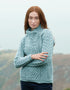 Aran Cable Knit Side Zip Jacket | Mermaid