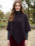 Aran Merino Wool Poncho | Velvet Plum - Clearance